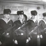 Военно-морские сборы 1986г.БПК Полюс Присяга.